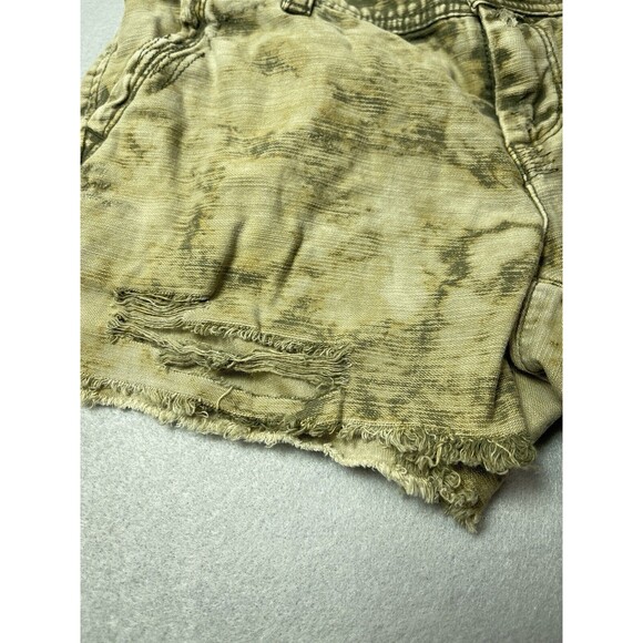 Free People Shorts Women's 0 Jeans Distressed Cut Off Acid Wash Grunge Waist 28 - Picture 2 of 11